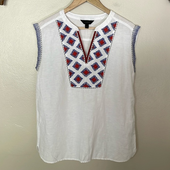 J. Crew Tops - EUC JCrew Linen Top. SZ 4